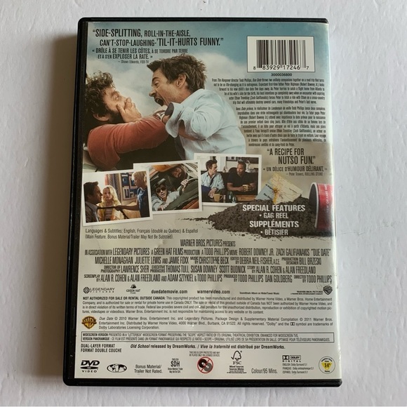 Due Date DVD - Picture 3 of 3
